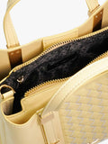 Dune London Dinkydorry textured tote bag lemon (British brand)