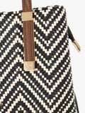 Dune London Dinkydorry textured handbag black white small (British brand)