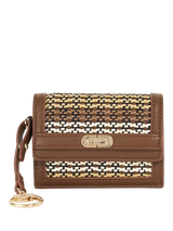 John Lewis Dune London Kimble Textured Card Holder Brown- Buy online at McGrocer