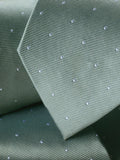 Charles Tyrwhitt spot silk tie in pale teal green, imported from the UK