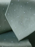 Charles Tyrwhitt spot silk tie in pale teal green, imported from the UK