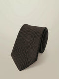 Charles Tyrwhitt Grenadine Silk Italian Tie, Chocolate Brown