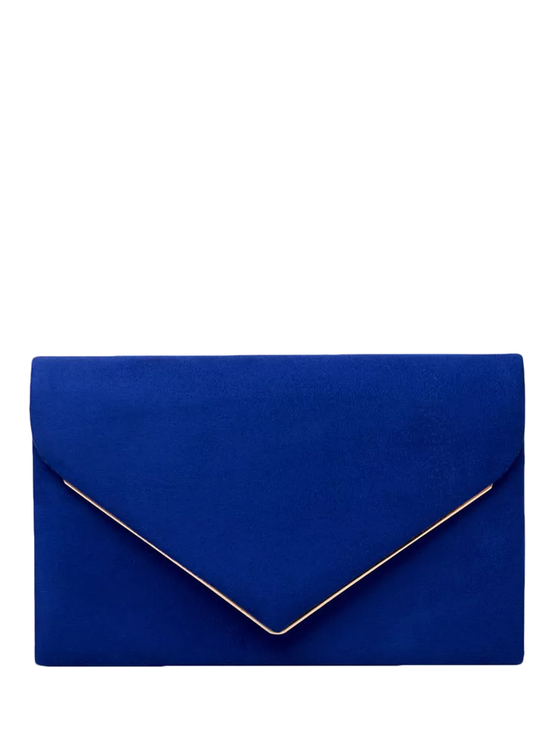 Paradox London Delyssa royal blue clutch bag (British brand)
