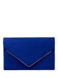 Paradox London Delyssa royal blue clutch bag (British brand)
