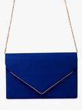Paradox London Delyssa royal blue clutch bag (British brand)