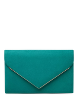 John Lewis Paradox London Delyssa Flapover Clutch Bag, Emerald Green- Buy online at McGrocer