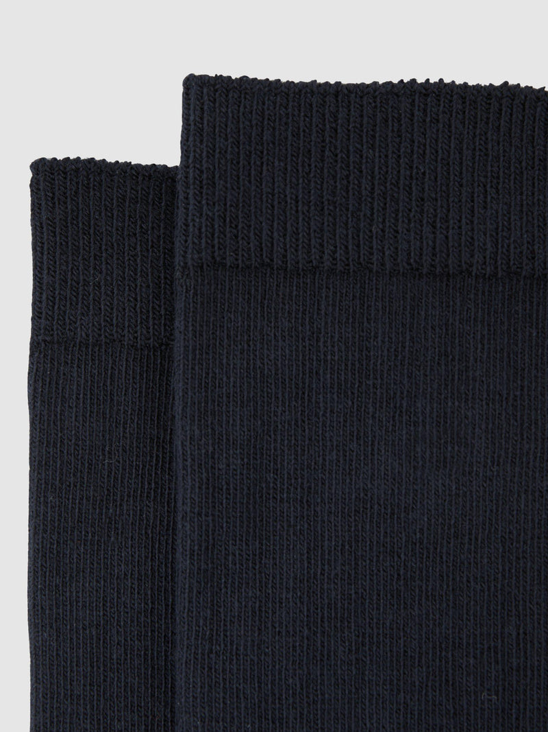 Reiss Felicia Loafer Socks navy ankle socks - British product