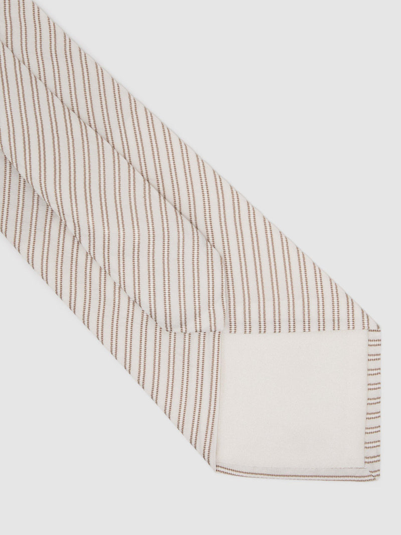 Reiss striped silk blend tie - British product