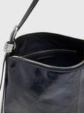 Whistles black leather shoulder bag - British product