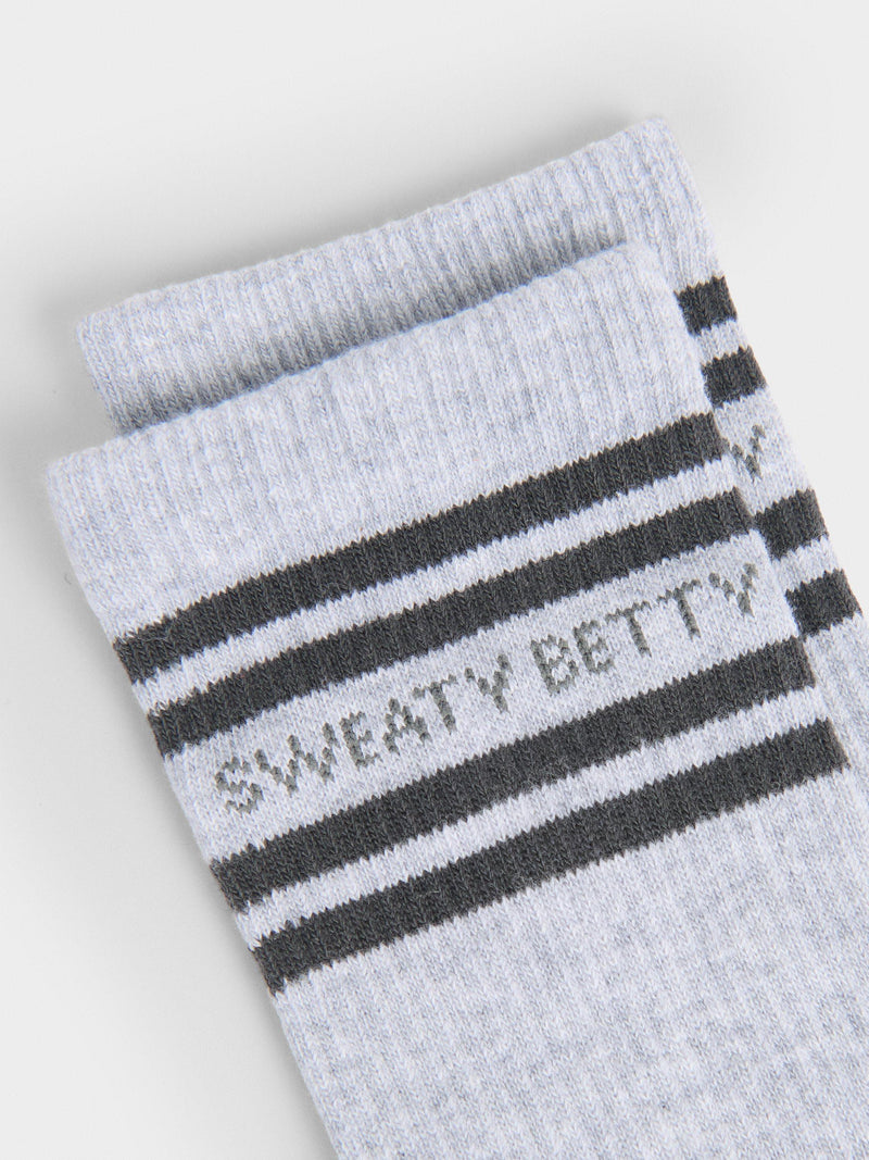Sweaty Betty varsity slogan ankle socks (British brand)