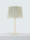 John Lewis pleated silk tapered lampshade in cool grey - British product