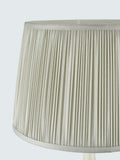 John Lewis pleated silk tapered lampshade in cool grey - British product
