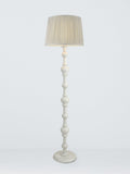 John Lewis pleated silk tapered lampshade in cool grey - British product