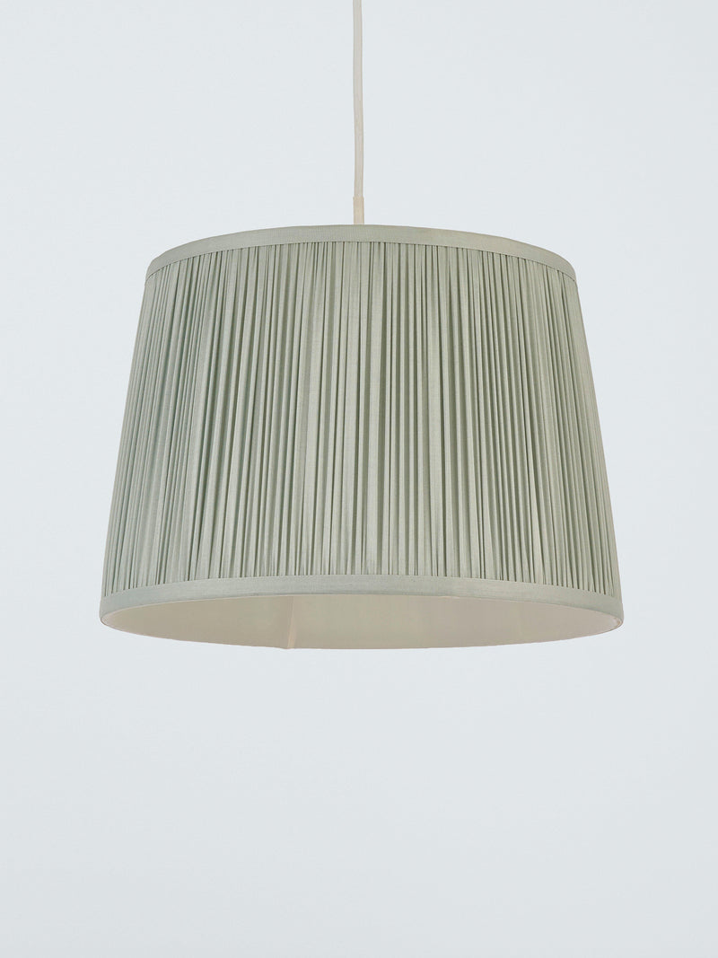 John Lewis Lymington pleated silk tapered lampshade (British brand)