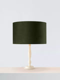John Lewis Matt Velvet Drum Lampshade, Myrtle, Dia.30cm
