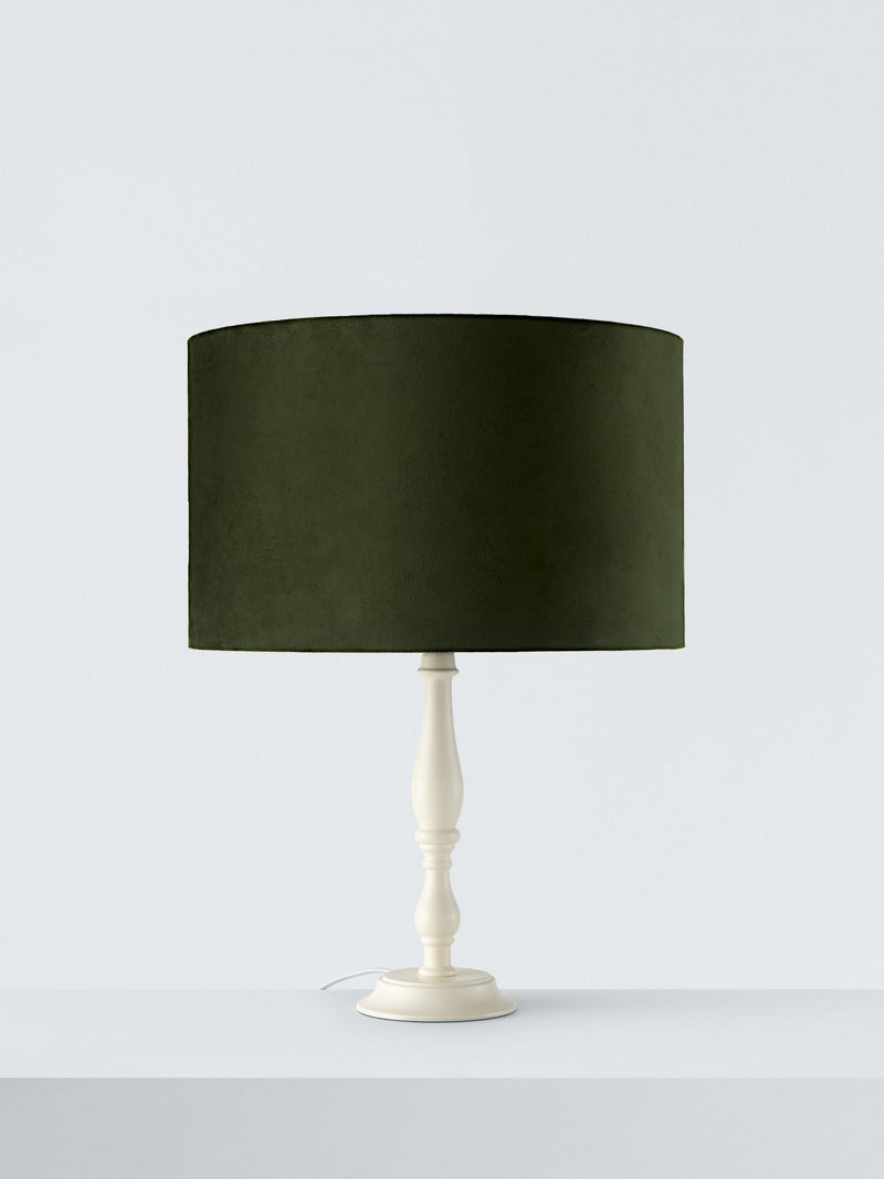 John Lewis Matt Velvet Drum Lampshade 20x30cm, imported from the UK
