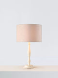 John Lewis Matt Velvet Drum Lampshade, Marshmallow, Dia.30cm