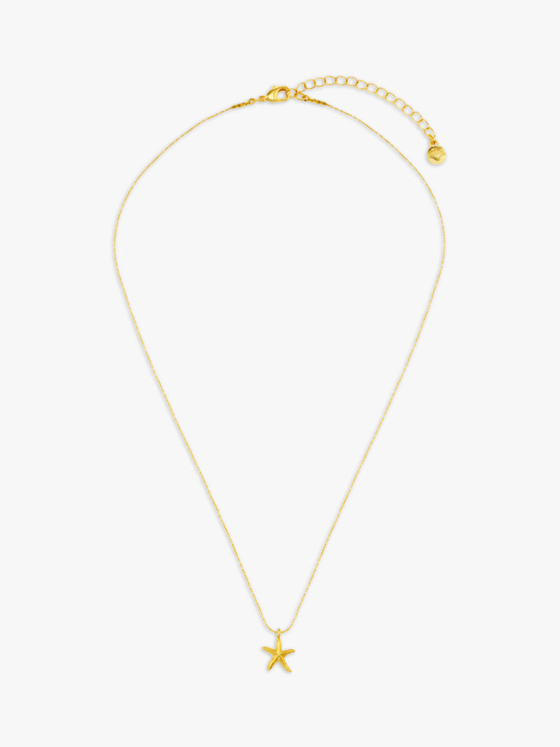 Orelia gold starfish necklace 18ct plated brass (British brand)