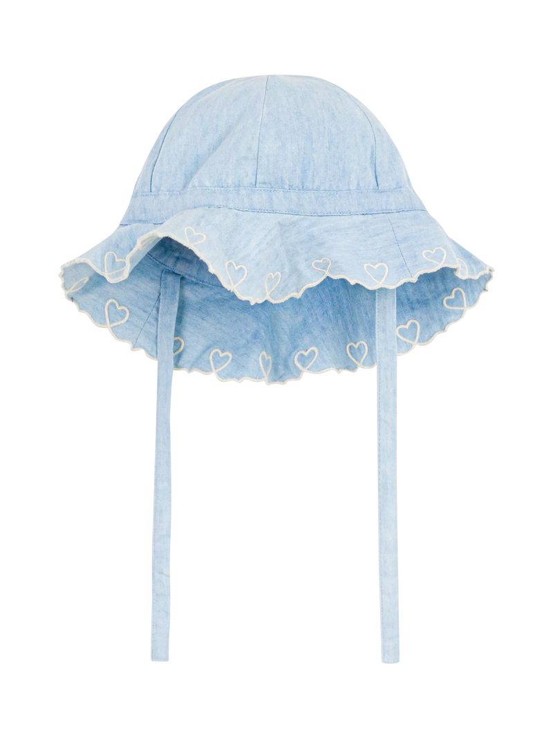 Petit Bateau kids' sun hat in blue - British product