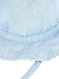 Petit Bateau kids' sun hat in blue - British product