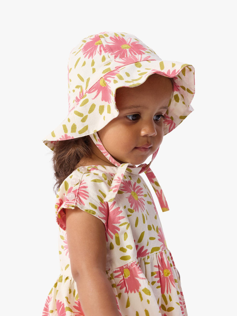 Petit Bateau floral sun hat, imported from the UK