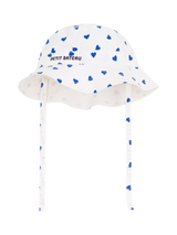 John Lewis Petit Bateau Kids Hearts Sun Hat, White/Blue- Buy online at McGrocer