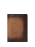 OSPREY LONDON hand burnished passport holder cognac, imported from the UK