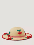 Monsoon kids cherry straw sun hat, UK version
