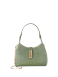 Dune London green grab bag with turn lock - British product