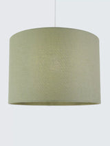 John Lewis John Lewis Sophia Pure Linen Drum Lampshade, Green Sage- Buy online at McGrocer