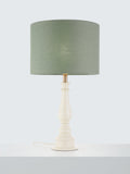 John Lewis Sophia pure linen drum lampshade green sage, UK version