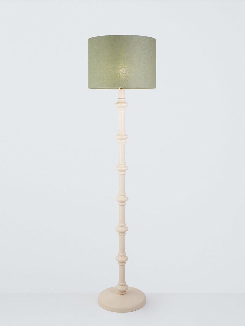 John Lewis Sophia pure linen drum lampshade green sage, UK version