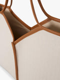 ICHI Alice structured tote bag in humus - British product