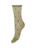 ICHI ankle socks floral stripe pack of 3 - British product
