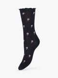 ICHI ankle socks floral stripe pack of 3 - British product
