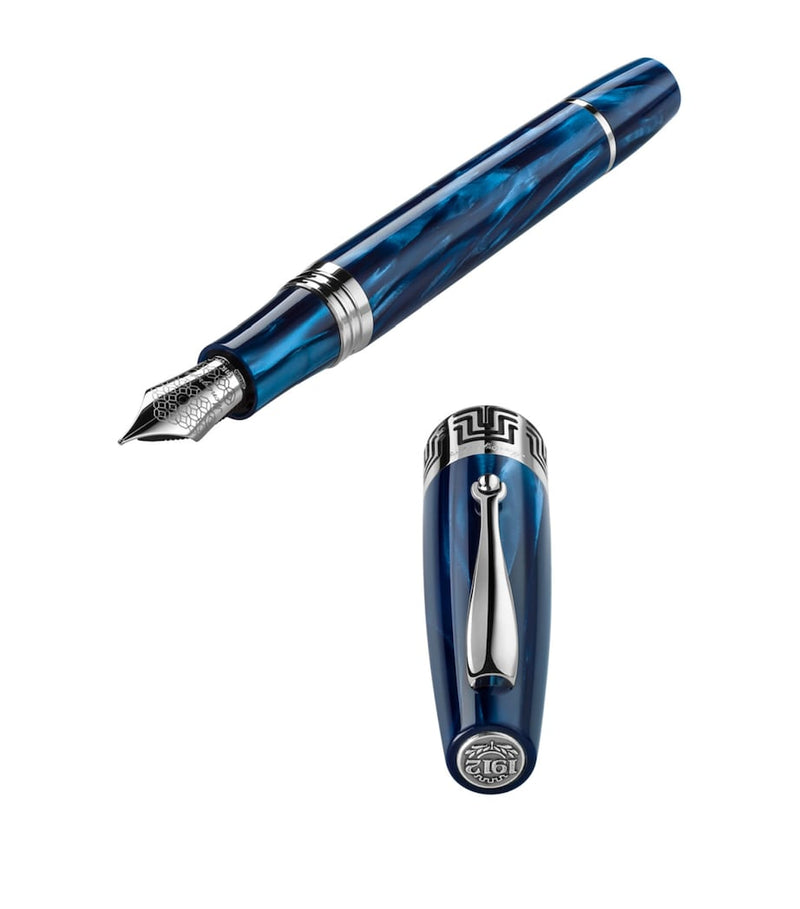 Montegrappa Extra 30 fountain pen with celluloid and sterling silver, UK version