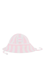 John Lewis HUGO BOSS Baby Cotton Stripe Sun Hat, White- Buy online at McGrocer