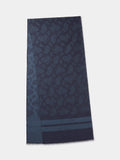 Aubin silk scarf navy paisley, UK version
