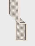 Gerard Darel scarf geometric logo black ecru cream - British product
