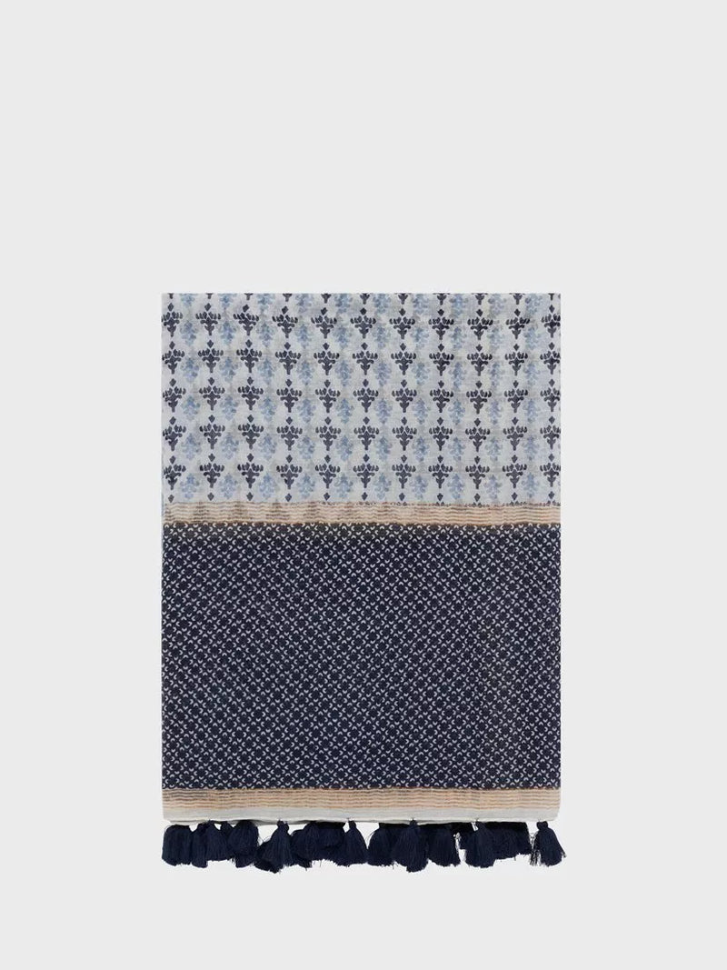 Gerard Darel abstract geometric silk blend scarf, UK version