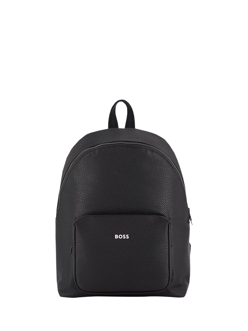 HUGO BOSS Kids' Zipped Backpack, Black