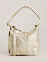 John Lewis White Stuff Mini Leather Crossbody Bag, Gold- Buy online at McGrocer
