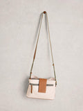 White Stuff Tabby crossbody leather bag in white - British product