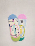 White Stuff organic cotton socks pack of two multi, UK version