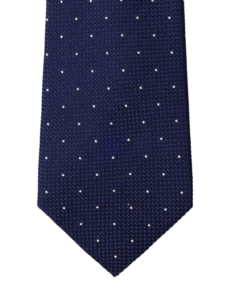 Hackett London silk small polka dot tie, imported from the UK