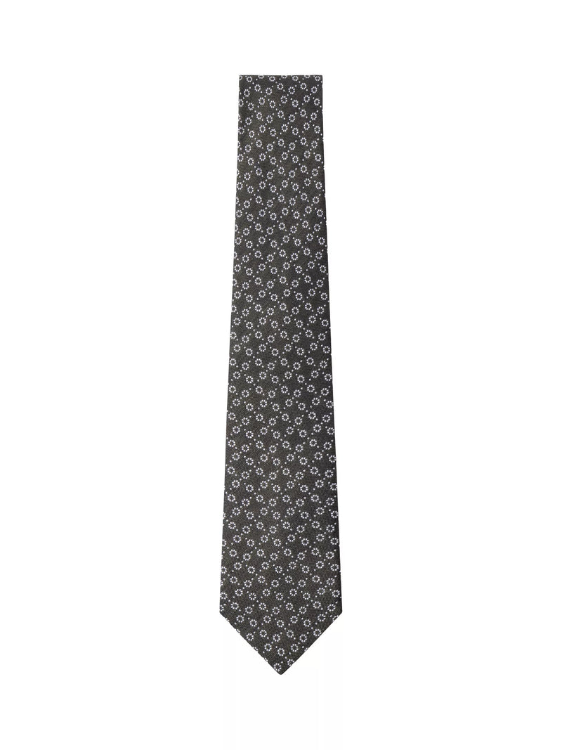 Hackett London Silk Linen Polka Dot Tie