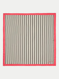Jigsaw pure silk twill scarf in stripe pattern (British brand)