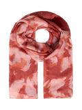 ICHI Anita abstract scarf in burnt ochre (British brand)