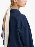 ICHI Iabida Birch striped scarf, UK version