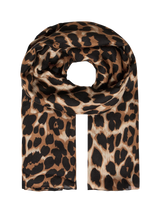 John Lewis ICHI Agate Animal Print Scarf Black/Multi 90x180cm- Buy online at McGrocer